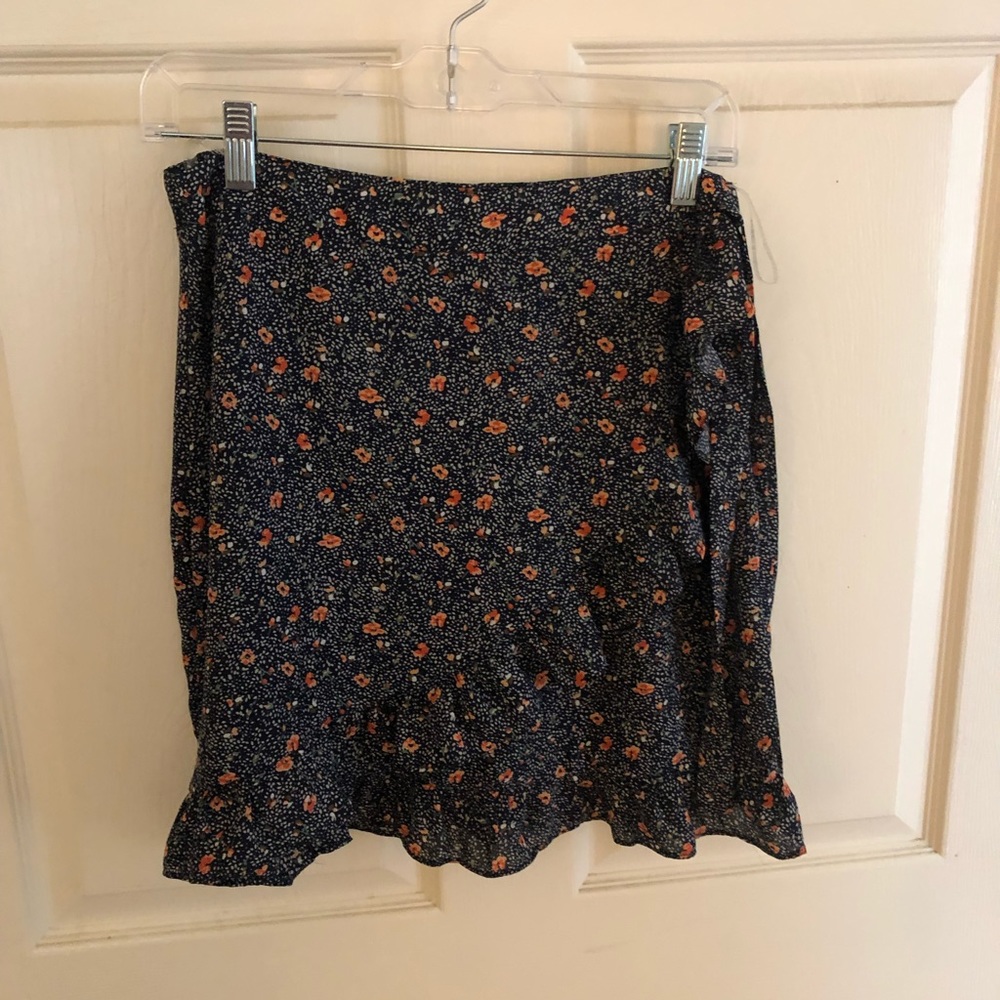 Wrap mini skirt